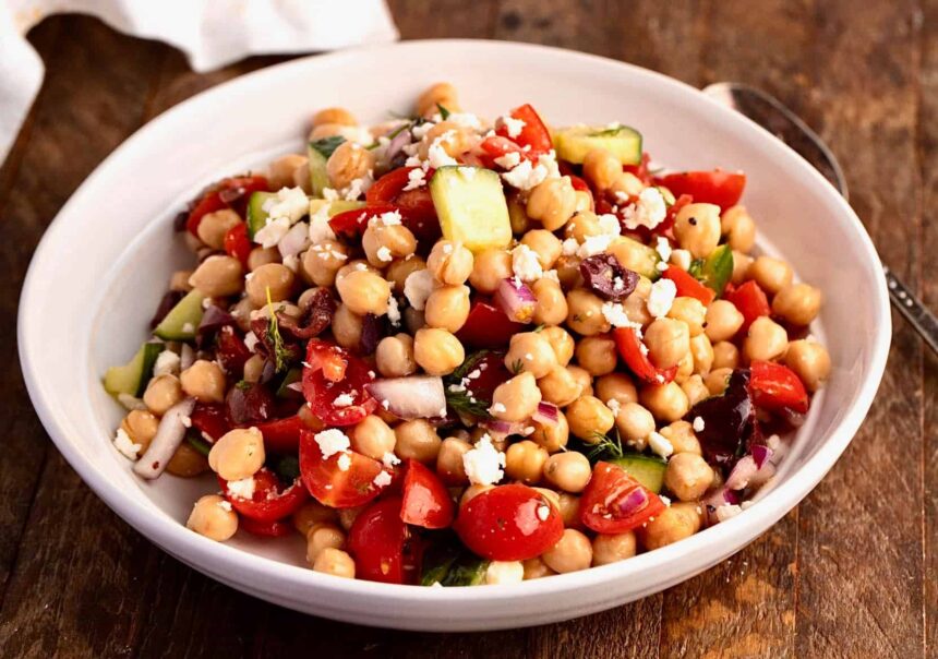 Greek Chickpea salad