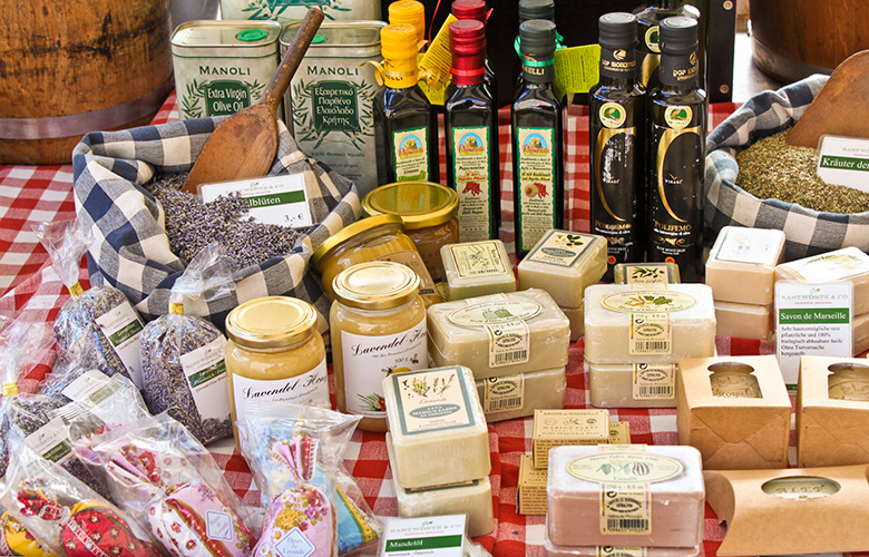 Greek olive oil and feta cheese are expensive and unattainable in Germany as well