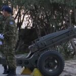 The celebration of the national anniversary of October 28 began with 21 cannon shots on Lycabettus