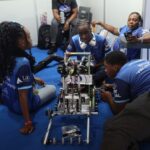 The global robotics competition "FIRST Global Challenge" at SEF: Technological challenges, music and a... robot hospital
