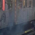 Evacuated a train of electricity in Moschato due to technical damage