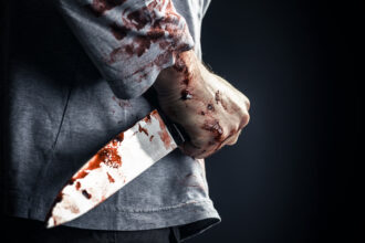 Stabbed his brother inside their home in Larissa