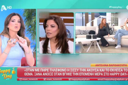 Stamatina Tsimtsilis for Adelina Varthakouri: "I didn't have to call you because I understood your point"