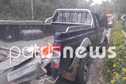 Unprecedented attempt to theft ATM in Achaia: They loaded it in a trolley but fell on the road