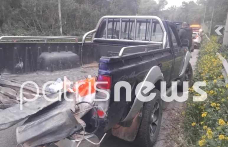 Unprecedented attempt to theft ATM in Achaia: They loaded it in a trolley but fell on the road