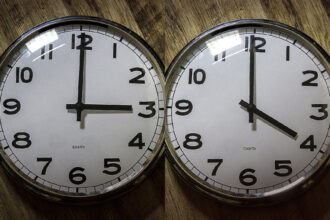 When is the time changed - the clock markers will go one hour ahead