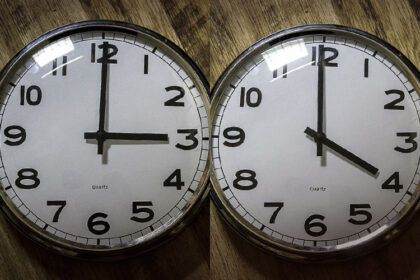 When is the time changed - the clock markers will go one hour ahead