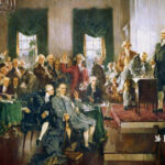 As of today: April 30, 1789 - The swearing -in of the first American president